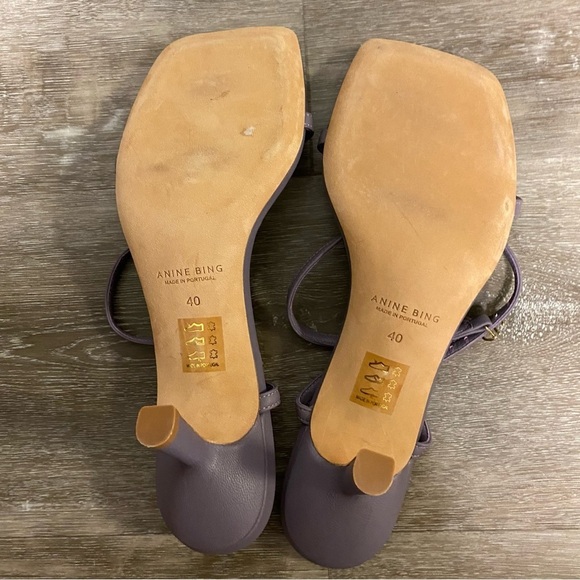 Anine Bing | Invisible Purple Sandals In Violet Size 40 New - Picture 9 of 14
